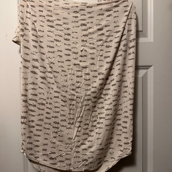 Alison Izu “Alex” Top – Antique White Slab Rayon Jersey – Size M - Picture 1 of 3